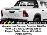 Genuine Hard Tonneau Cover for TOYOTA HILUX 2.8 D 4WD (GUN126) 2015 on Rugged Se