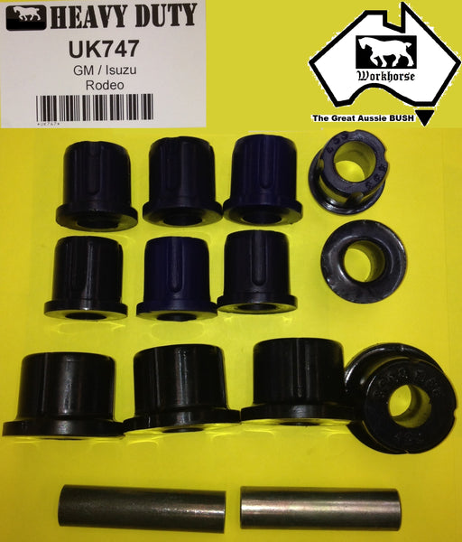 SPRING SHACKLE BUSH KIT REAR for HOLDEN ISUZU RODEO UP TO 3/2003