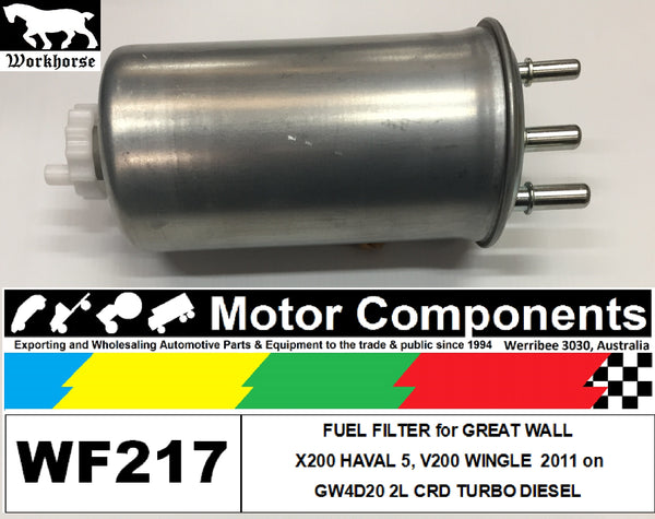 FUEL FILTER for GREAT WALL X200 V200 GW4D20 2L CRD TURBO DIESEL 2011 on